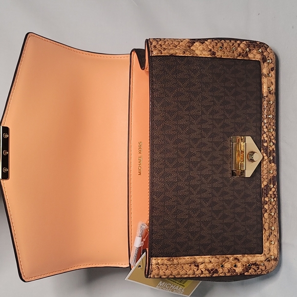 - Micheal Kors Shoulder Bag Signature logo-print canvas . - Picture 4 of 5